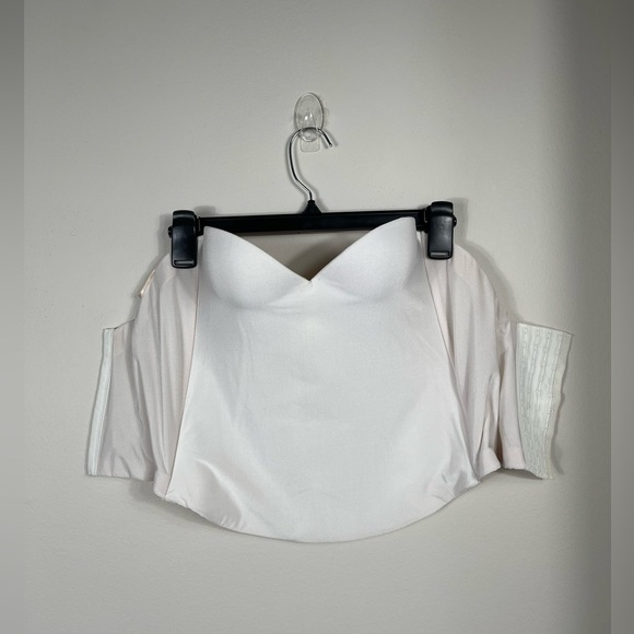 David's Bridal White Long Line Padded Strapless Bra "Corset" Sz 36A - Picture 2 of 13